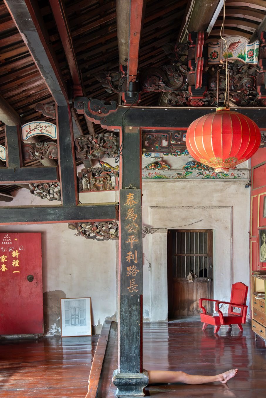 Julien Spiewak, 19th century painted teak structure, Korn. So Heng Tai, 2024