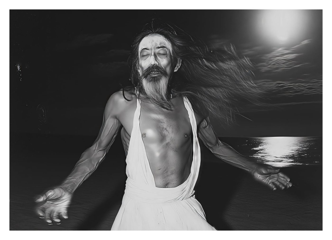 Kamthorn Paowattanasuk, A madman dancing under the moonlight, 2024
